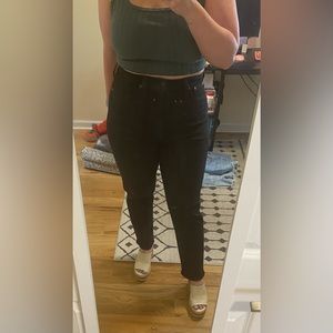 Madewell jeans: The Momjean in Hillshore Wash